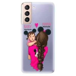 Odolné silikónové puzdro iSaprio - Mama Mouse Brunette and Girl - Samsung Galaxy S21 vyobraziť