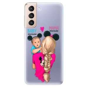 Odolné silikónové puzdro iSaprio - Mama Mouse Blonde and Boy - Samsung Galaxy S21 vyobraziť