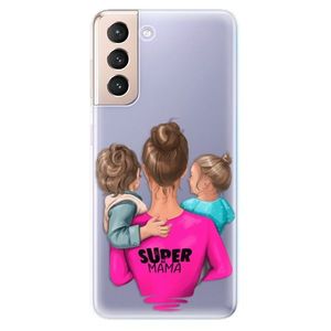 Odolné silikónové puzdro iSaprio - Super Mama - Boy and Girl - Samsung Galaxy S21 vyobraziť