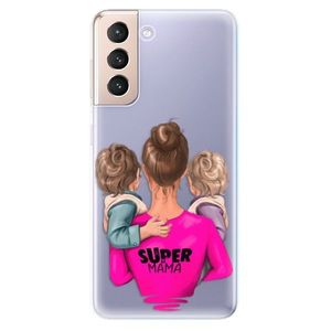 Odolné silikónové puzdro iSaprio - Super Mama - Two Boys - Samsung Galaxy S21 vyobraziť
