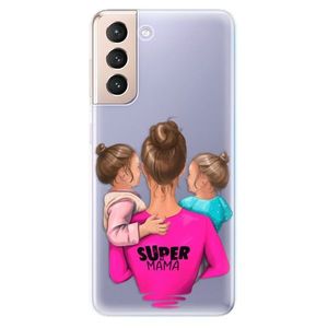 Odolné silikónové puzdro iSaprio - Super Mama - Two Girls - Samsung Galaxy S21 vyobraziť