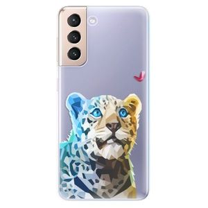 Odolné silikónové puzdro iSaprio - Leopard With Butterfly - Samsung Galaxy S21 vyobraziť