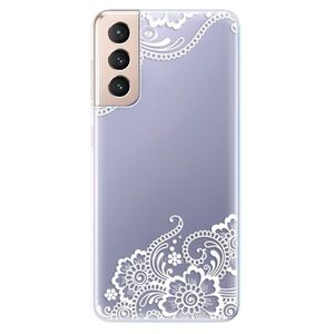 Odolné silikónové puzdro iSaprio - White Lace 02 - Samsung Galaxy S21 vyobraziť