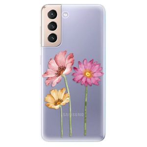 Odolné silikónové puzdro iSaprio - Three Flowers - Samsung Galaxy S21 vyobraziť