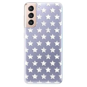 Odolné silikónové puzdro iSaprio - Stars Pattern - white - Samsung Galaxy S21 vyobraziť