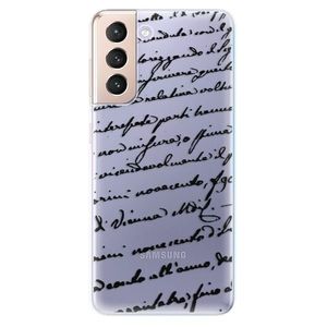 Odolné silikónové puzdro iSaprio - Handwriting 01 - black - Samsung Galaxy S21 vyobraziť