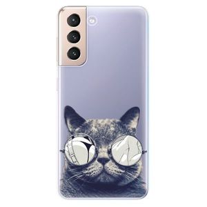 Odolné silikónové puzdro iSaprio - Crazy Cat 01 - Samsung Galaxy S21 vyobraziť