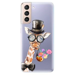 Odolné silikónové puzdro iSaprio - Sir Giraffe - Samsung Galaxy S21 vyobraziť