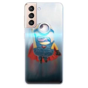Odolné silikónové puzdro iSaprio - Mimons Superman 02 - Samsung Galaxy S21 vyobraziť