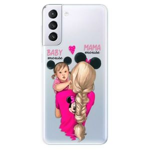 Odolné silikónové puzdro iSaprio - Mama Mouse Blond and Girl - Samsung Galaxy S21+ vyobraziť