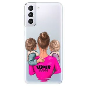 Odolné silikónové puzdro iSaprio - Super Mama - Two Boys - Samsung Galaxy S21+ vyobraziť