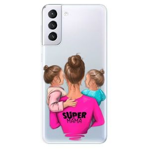 Odolné silikónové puzdro iSaprio - Super Mama - Two Girls - Samsung Galaxy S21+ vyobraziť