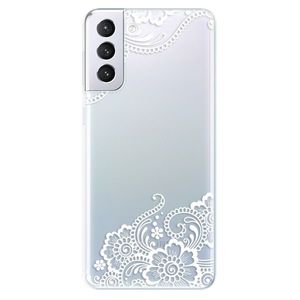 Odolné silikónové puzdro iSaprio - White Lace 02 - Samsung Galaxy S21+ vyobraziť