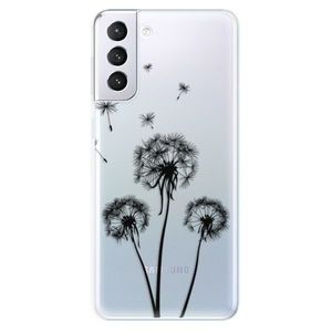 Odolné silikónové puzdro iSaprio - Three Dandelions - black - Samsung Galaxy S21+ vyobraziť