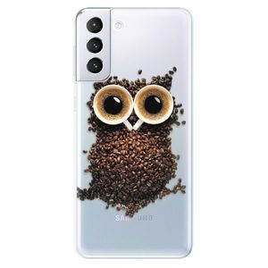 Odolné silikónové puzdro iSaprio - Owl And Coffee - Samsung Galaxy S21+ vyobraziť