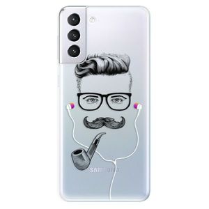 Odolné silikónové puzdro iSaprio - Man With Headphones 01 - Samsung Galaxy S21+ vyobraziť