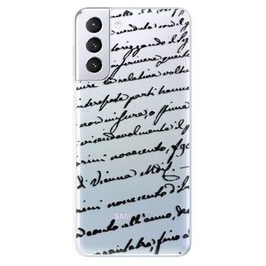 Odolné silikónové puzdro iSaprio - Handwriting 01 - black - Samsung Galaxy S21+ vyobraziť