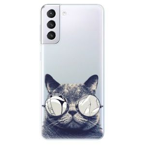 Odolné silikónové puzdro iSaprio - Crazy Cat 01 - Samsung Galaxy S21+ vyobraziť
