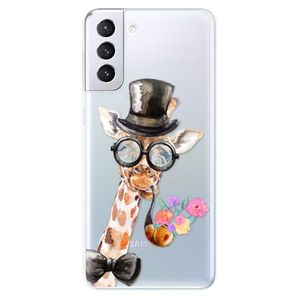 Odolné silikónové puzdro iSaprio - Sir Giraffe - Samsung Galaxy S21+ vyobraziť