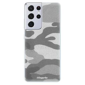 Odolné silikónové puzdro iSaprio - Gray Camuflage 02 - Samsung Galaxy S21 Ultra vyobraziť