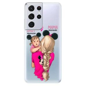Odolné silikónové puzdro iSaprio - Mama Mouse Blond and Girl - Samsung Galaxy S21 Ultra vyobraziť