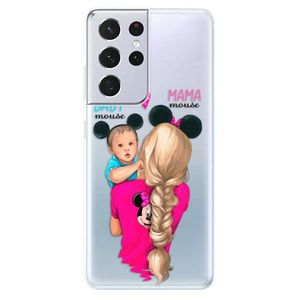 Odolné silikónové puzdro iSaprio - Mama Mouse Blonde and Boy - Samsung Galaxy S21 Ultra vyobraziť