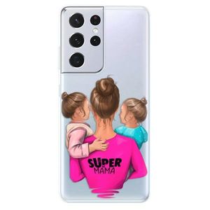 Odolné silikónové puzdro iSaprio - Super Mama - Two Girls - Samsung Galaxy S21 Ultra vyobraziť