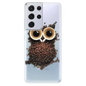 Odolné silikónové puzdro iSaprio - Owl And Coffee - Samsung Galaxy S21 Ultra vyobraziť
