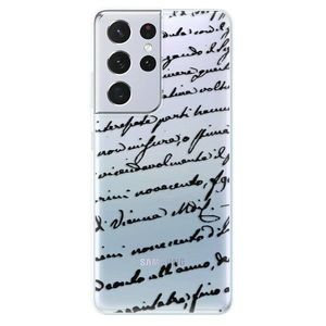 Odolné silikónové puzdro iSaprio - Handwriting 01 - black - Samsung Galaxy S21 Ultra vyobraziť