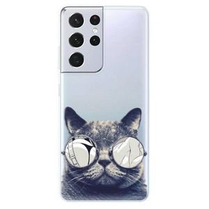 Odolné silikónové puzdro iSaprio - Crazy Cat 01 - Samsung Galaxy S21 Ultra vyobraziť