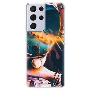 Odolné silikónové puzdro iSaprio - Astronaut 01 - Samsung Galaxy S21 Ultra vyobraziť