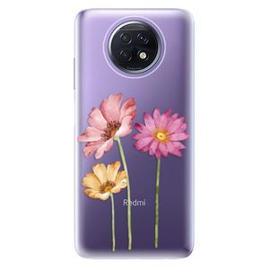 Odolné silikónové puzdro iSaprio - Three Flowers - Xiaomi Redmi Note 9T vyobraziť
