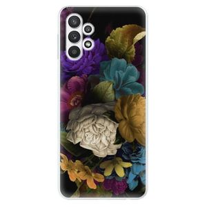 Odolné silikónové puzdro iSaprio - Dark Flowers - Samsung Galaxy A32 vyobraziť