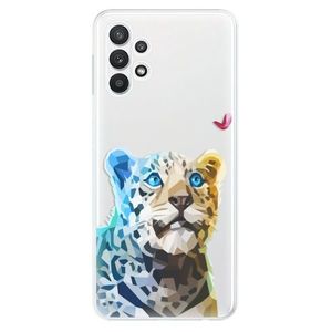 Odolné silikónové puzdro iSaprio - Leopard With Butterfly - Samsung Galaxy A32 vyobraziť