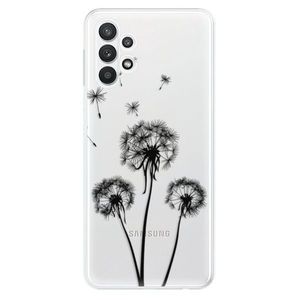 Odolné silikónové puzdro iSaprio - Three Dandelions - black - Samsung Galaxy A32 vyobraziť