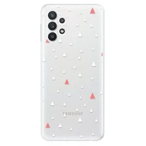 Odolné silikónové puzdro iSaprio - Abstract Triangles 02 - white - Samsung Galaxy A32 vyobraziť