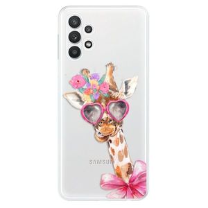 Odolné silikónové puzdro iSaprio - Lady Giraffe - Samsung Galaxy A32 vyobraziť