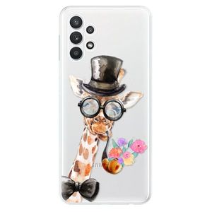 Odolné silikónové puzdro iSaprio - Sir Giraffe - Samsung Galaxy A32 vyobraziť
