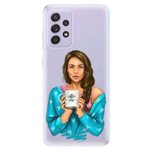 Odolné silikónové puzdro iSaprio - Coffe Now - Brunette - Samsung Galaxy A52/A52 5G vyobraziť