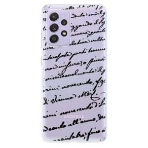 Odolné silikónové puzdro iSaprio - Handwriting 01 - black - Samsung Galaxy A52/A52 5G vyobraziť