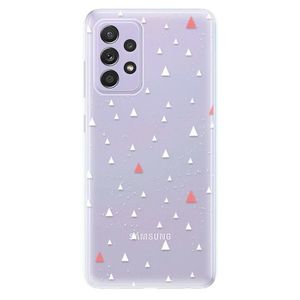 Odolné silikónové puzdro iSaprio - Abstract Triangles 02 - white - Samsung Galaxy A52/A52 5G vyobraziť