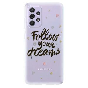 Odolné silikónové puzdro iSaprio - Follow Your Dreams - black - Samsung Galaxy A52/A52 5G vyobraziť