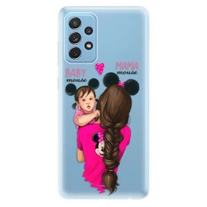 Odolné silikónové puzdro iSaprio - Mama Mouse Brunette and Girl - Samsung Galaxy A72 vyobraziť