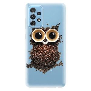 Odolné silikónové puzdro iSaprio - Owl And Coffee - Samsung Galaxy A72 vyobraziť