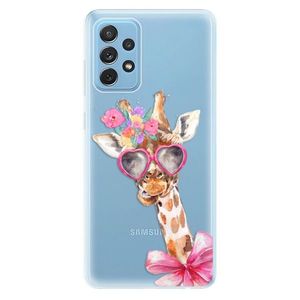 Odolné silikónové puzdro iSaprio - Lady Giraffe - Samsung Galaxy A72 vyobraziť