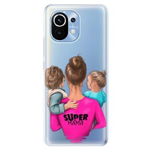 Odolné silikónové puzdro iSaprio - Super Mama - Boy and Girl - Xiaomi Mi 11 vyobraziť