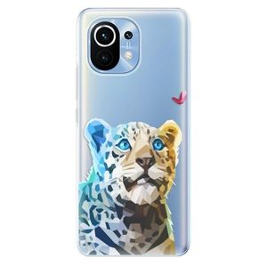 Odolné silikónové puzdro iSaprio - Leopard With Butterfly - Xiaomi Mi 11 vyobraziť