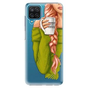 Plastové puzdro iSaprio - My Coffe and Redhead Girl - Samsung Galaxy A12 vyobraziť