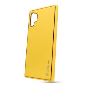 Puzdro Leather TPU Samsung Galaxy Note 10+ N975 - žlté vyobraziť