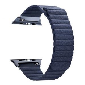 BStrap Leather Loop remienok na Apple Watch 38/40/41mm, Dark Blue (SAP010C03) vyobraziť